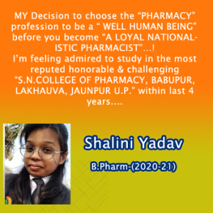  Shalini Yadav, B. P. 2020 - 21