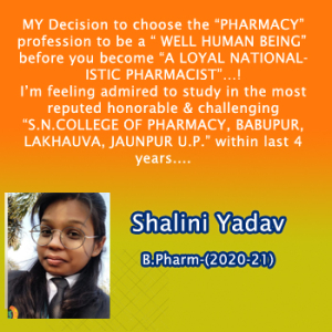 Shalini Yadav, B. P. 2020 - 21